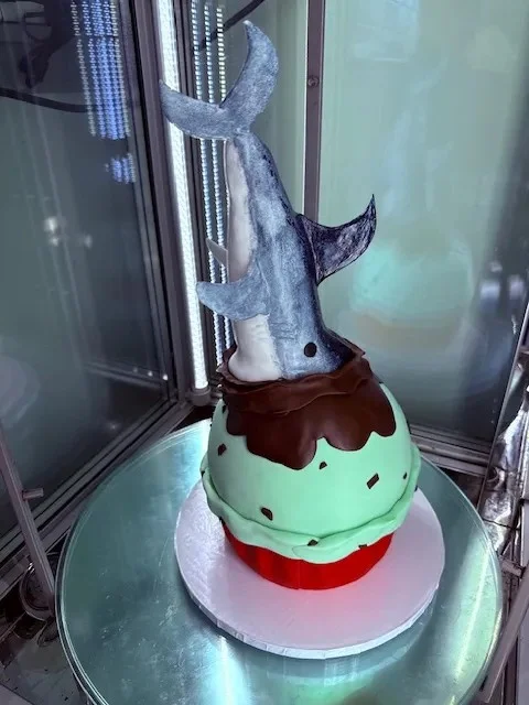 slice-of-heaven-bellingham-custom-cake-giant-wrench-mechanic-mint-chocolate Image