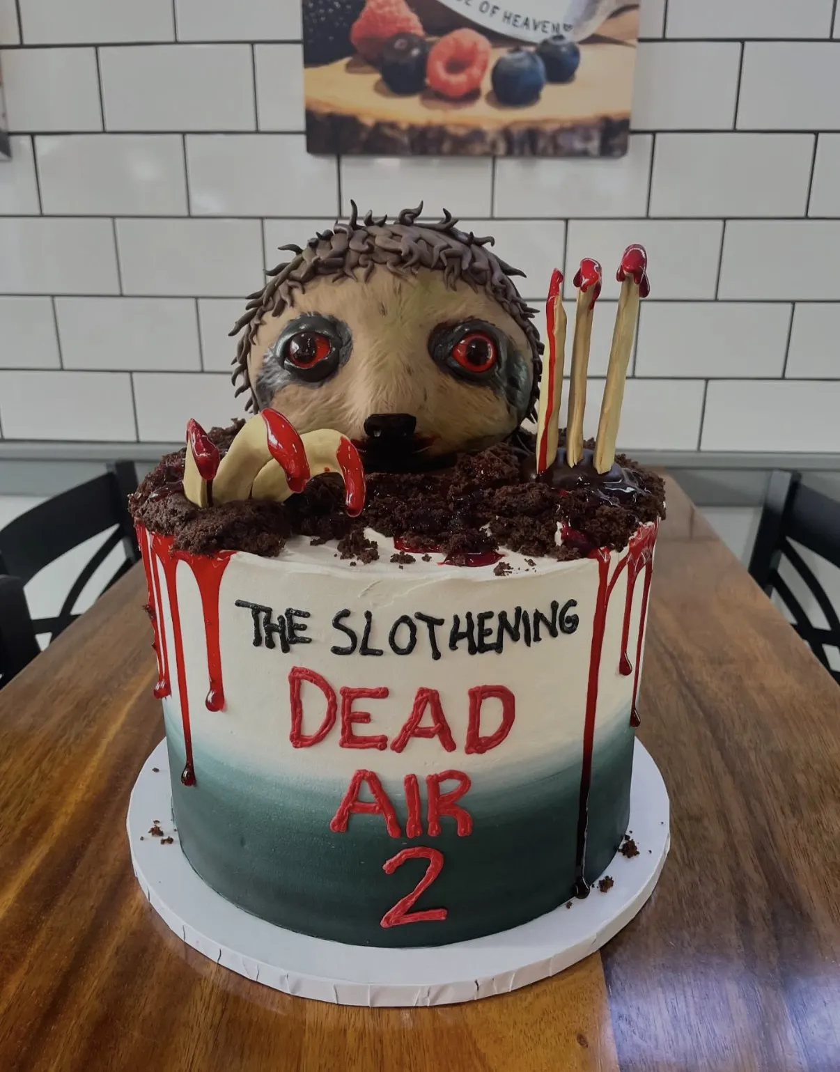 slice-of-heaven-bellingham-sculpted-cake-zombie-sloth-horror image